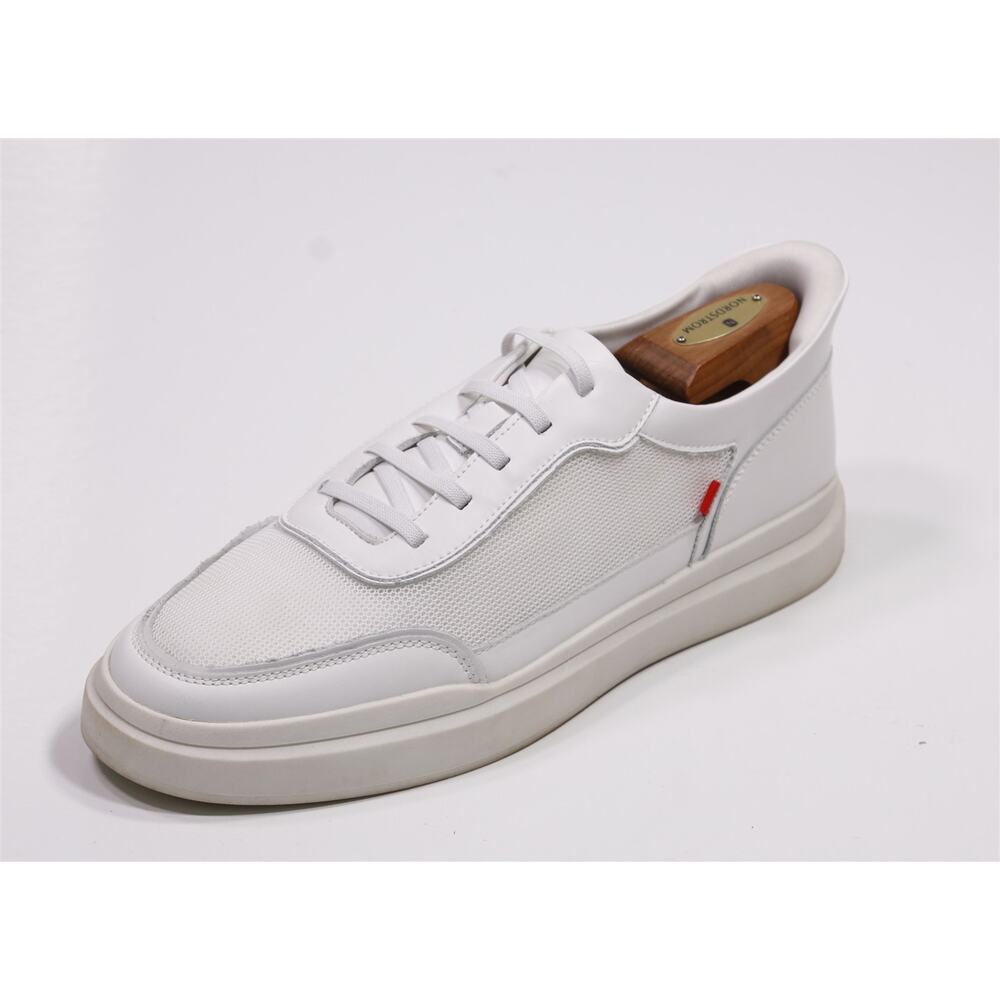 MJNY Marc Joseph Mens White Low Top Leather Sneakers US 11